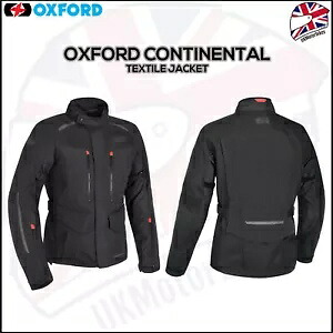オックスフォード コンチネンタル アドバンスト モーターサイクル テキスタイル 防水ジャケット - ブラック Oxford Continental Advanced Motorcycle Textile Waterproof Jacket - Black 【並行輸入品】｜カスタムパーツ WORLD倉庫