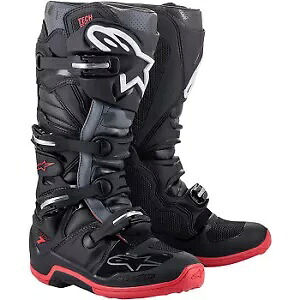 アルパインスターズ テック 7 オフロード ブーツ サイズ 8 / EU 42 ブラック レッド 新品 Alpinestars Tech 7 Off-Road Boots Size 8 / EU 42 Black Red NEW 【並行輸入品】