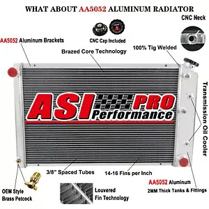 4 列アルミラジエーター 1968-1971 シボレー Chevelle 68-77 El Camino GMC 用 4-Row Aluminum Radiator For 1968-1971 Chevy Chevelle 68-77 El Camino GMC 【並行輸入品】｜カスタムパーツ WORLD倉庫