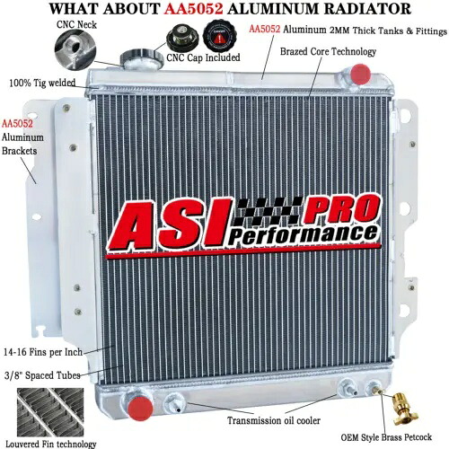 3 列アルミラジエーター 1987-2006 88 ジープラングラー YJ/TJ I4/I6 オフロード用 3 Row Aluminum Radiator For 1987-2006 88 JEEP WRANGLER YJ/TJ I4/I6 OFF ROAD 【並行輸入品】|カスタムパーツ WORLD倉庫