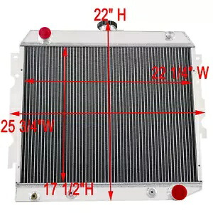 3 列アルミニウムラジエーター 1968-1974 ダッジ チャレンジャー/プリマス バラクーダ V8 に適合 3 Row Aluminum Radiator fit 1968-1974 Dodge Challenger/Plymouth Barracuda V8 【並行輸入品】