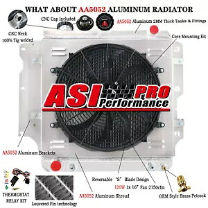 フィット 87-2006 ジープラングラー TJ YJ 2.4/2.5/4.0/4.2L 3 列ラジエーター + シュラウドファン + リレー fit 87-2006 JEEP WRANGLER TJ YJ 2.4/2.5/4.0/4.2L 3 Row Radiator+Shroud Fan+Relay 【並行輸入品】