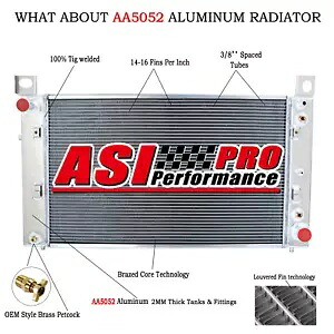 4 列ラジエーター 99 ? 2013 シボレー シルバラード 1500 GMC シエラ タホ ユーコン サバーバンに適合 4 Row Radiator Fit 99~2013 Chevy Silverado1500 GMC Sierra Tahoe Yukon Suburban 【並行輸入品】｜カスタムパーツ WORLD倉庫