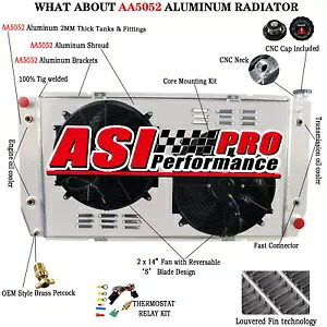 3 列ラジエーターシュラウドファンフィット 1994-2000 シボレー & GMC C/K 1500 2500 3500 7.4L V8 3 Row Radiator Shroud Fan Fit 1994-2000 Chevy&GMC C/K 1500 2500 3500 7.4L V8 【並行輸入品】|カスタムパーツ WORLD倉庫