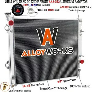 トヨタ ランドクルーザー プラド 120 シリーズ用 2 列アルミラジエーター 9/02-7/09 2 Row Aluminum Radiator for Toyota Land Cruiser Prado 120 Series From 9/02-7/09 【並行輸入品】
