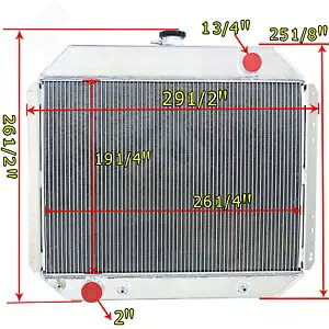 433 3 列ラジエーターはフォード F100 F150 F250 F350/ブロンコ トラック 1968-1979 に適合します。 433 3 ROW RADIATOR FITS Ford F100 F150 F250 F350/Bronco Truck 1968-1979 【並行輸入品】|カスタムパーツ WORLD倉庫