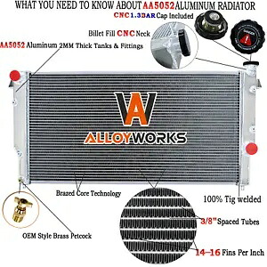2 列ラジエーター ダッジ ラム 2500 3500 5.9L カミンズ ターボ ディーゼル L6 MT 1994-2002 に適合 2 Row Radiator Fit Dodge Ram 2500 3500 5.9L Cummins Turbo Diesel L6 MT 1994-2002 【並行輸入品】