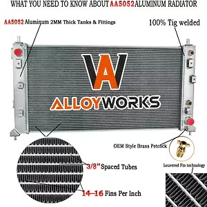 アルミラジエーター 2019-2021 シボレー シルバラード GMC シエラ 1500 5.3L 6.2L に適合 Aluminum Radiator Fit 2019-2021 Chevy Silverado GMC Sierra 1500 5.3L 6.2L 【並行輸入品】