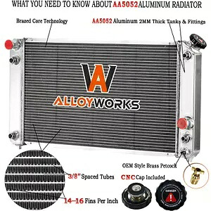 4 行アルミラジエーターシボレー S10 ブレザー/GMC ジミーサバナ 4.3L V6 1996-2005 4 Row Aluminum Radiator For Chevy S10 Blazer/GMC Jimmy Savana 4.3L V6 1996-2005 【並行輸入品】