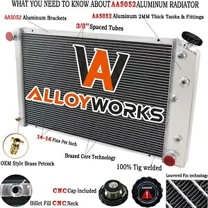 4 列ラジエーターシボレーエルカミノ/70-87/インパラ 80-85/ブレザー 73-85/ノバ 75-79 4 Row Radiator For Chevy El Camino/70-87/Impala 80-85/Blazer 73-85/Nova 75-79 【並行輸入品】