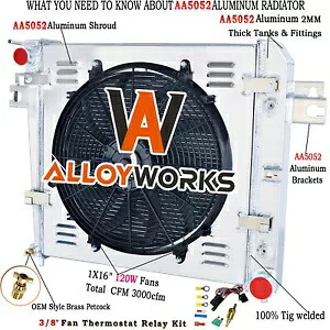 3 行ラジエーターシュラウド 120 ワットファンジープリバティ 3.7L V6 ガス 2002 03 04 05 2006 3 Row Radiator Shroud 120W Fan For Jeep Liberty 3.7L V6 GAS 2002 03 04 05 2006 【並行輸入品】｜カスタムパーツ WORLD倉庫 58,080円