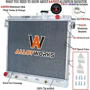 4 列ラジエーター シボレー コロラド 2009-2012/GMC キャニオン 2006-12/ハマー H3 06-2010 に適合。 4 Row Radiator Fit Chevy Colorado 2009-2012/GMC Canyon 2006-12/HUMMER H3 06-2010 【並行輸入品】｜カスタムパーツ WORLD倉庫