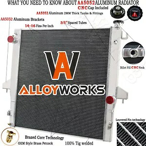 2 列ラジエーター 2003-2010 ダッジラム 2500 3500 ピックアップ 5.9L 6.7L L6 ディーゼル用 2 Rows Radiator For 2003-2010 DODGE RAM 2500 3500 Pickup 5.9L 6.7L L6 DIESEL 【並行輸入品】｜カスタムパーツ WORLD倉庫