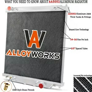 アルミ 3 行ラジエーターフォード F250 F350 6.0L パワーストロークディーゼル 2003-2007 Aluminum 3 Row Radiator For Ford F250 F350 6.0L Powerstroke Diesel 2003-2007 【並行輸入品】