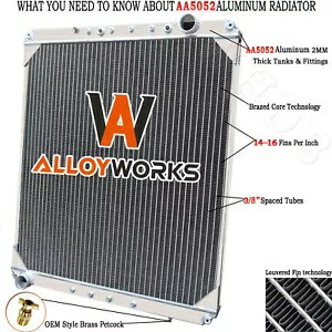 3 列ラジエーター 2008-2013 09 フレイトライナー カスカディア/2009-2010 センチュリー コロンビア用 3 Row Radiator For 2008-2013 09 Freightliner Cascadia/2009-2010 Century Columbia 【並行輸入品】