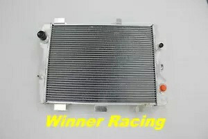 アルミラジエーター アウディ RS2 2.2 ターボ 1994-1995 AUX コネクタ付き aluminum radiator for Audi RS2 2.2 turbo 1994-1995 With AUX CONNECTOR 【並行輸入品】