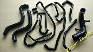 日産パトロール/サファリ GR 3.0TD ZD30 Y61 シリコンホースキット 14 個ブラックに適合 Fit Nissan Patrol/Safary GR 3.0TD ZD30 Y61 Silicone Hose Kit 14PCS BLACK 【並行輸入品】