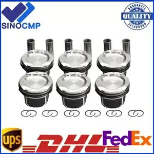 6 個ピストン & リングセット Φ84mm BMW E82 E90 E60 135i 335i 535i 740i X6 N54B30用 6Pcs Pistons & Rings Set Φ84mm For BMW E82 E90 E60 135i 335i 535i 740i X6 N54B30 【並行輸入品】