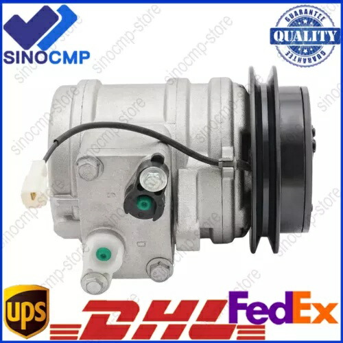 SP10 1GRV 12V AC コンプレッサー 508815 717114 マヒンドラトラクター 4510 5010 2538 SP10 1GRV 12V AC Compressor 508815 717114 For Mahindra Tractor 4510 5010 2538 【並行輸入品】