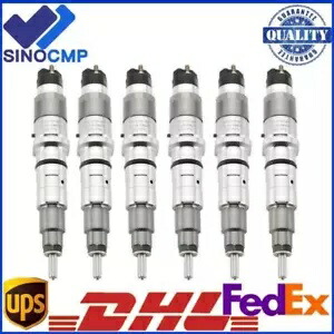 6x 燃料インジェクター 0445120236 コマツ 6D107 エンジン PC300-8 カミンズ QSL8.9 用 6x Fuel Injector 0445120236 for Komatsu 6D107 Engine PC300-8 Cummins QSL8.9 【並行輸入品】