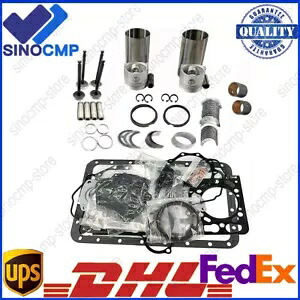 クボタ Z402 エンジン用バルブ付きエンジンオーバーホールリビルドキット Engine Overhaul Rebuild Kit With Valves For Kubota Z402 Engine 【並行輸入品】