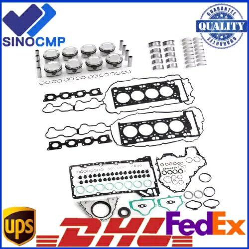 エンジンオーバーホール再構築ピストンキット BMW 750i X5 X6 650i 550i N63 4.4L用 Engine Overhaul Rebuild Piston Kit For BMW 750i X5 X6 650i 550i N63 4.4L 【並行輸入品】