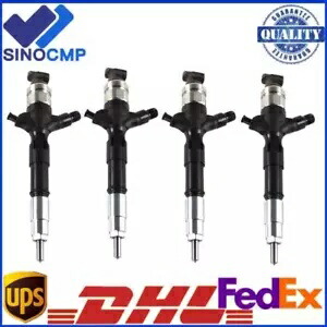 4x ディーゼル燃料インジェクター 095000-7780 トヨタ ハイラックス & プラド 1KD-FTV 3.0L ユーロ 4 4x Diesel Fuel Injector 095000-7780 For Toyota Hilux & Prado 1KD-FTV 3.0L Euro 4 【並行輸入品】