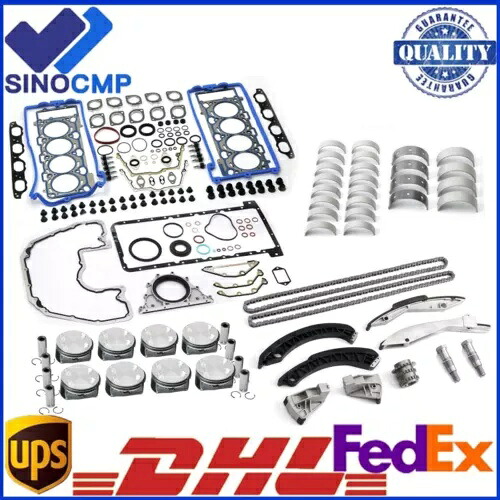 N62B48 4.8L エンジンオーバーホールリビルドキット & タイミングチェーンキット VVT ギア付き BMW 用 N62B48 4.8L Engine Overhaul Rebuild Kit & Timing Chain Kit W/ VVT Gear For BMW 【並行輸入品】|カスタムパーツ WORLD倉庫