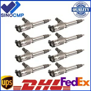 8 個燃料インジェクター 0986435504 2004.5-2005 GM シボレー 6.6L Duramax LLY に適合 8Pcs Fuel Injector 0986435504 Fits For 2004.5-2005 GM Chevrolet 6.6L Duramax LLY 【並行輸入品】