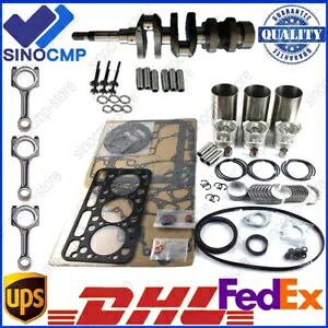 D1402 エンジン再構築キット - クランクシャフト & 3x コンロッド クボタ L2550DT L2650DT 用 D1402 Engine Rebuild Kit - Crankshaft & 3x Con Rods For Kubota L2550DT L2650DT 【並行輸入品】|カスタムパーツ WORLD倉庫