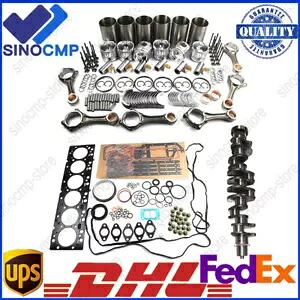 6D107 エンジンオーバーホールリビルドキット - コマツ PC200-8 用クランクシャフト & コンロッド 6D107 Engine Overhaul Rebuild Kit - Crankshaft & Conrods For Komatsu PC200-8 【並行輸入品】