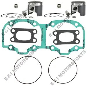 Ski-Doo レジェンド 550 550F SPI ピストン トップエンド ガスケット キット ベアリング 76mm 2003 2004 Ski-Doo Legend 550 550F SPI Pistons Top End Gasket Kit Bearings 76mm 2003 2004 【並行輸入品】