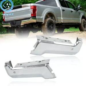 17-22 フォード F250 F350 クロームリアバンパーフェイスバーエンド センサー穴付き Fit For 17-22 Ford F250 F350 Chrome Rear Bumper Face Bar Ends W/ Sensors Holes 【並行輸入品】 50,820円