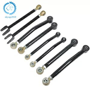 8 個調節可能なコントロールアームジープラングラー 07-18 JK 0-6 インチリフトキット用 8PCS Adjustable Control Arms For Jeep Wrangler 07-18 JK 0-6\