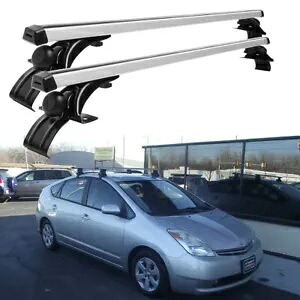 54 Top Roof Rack Cross Bar Luggage Cargo Bike Carrier w/ Lock For Toyota Prius