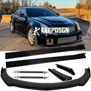 サイドスカートリアフロントバンパーリップスプリッタースポイラーロッドキャデラック CTS CTS-V Side Skirts Rear Front Bumper Lip Splitter Spoiler Rods For Cadillac CTS CTS-V 【並行輸入品】