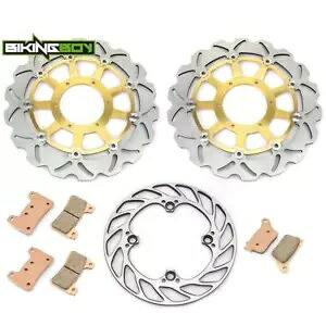 フロントリアブレーキローターディスクパッドホンダ 2006 2007 CBR1000RR CBR 1000 RR Front Rear Brake Rotors Discs Pads for Honda 2006 2007 CBR1000RR CBR 1000 RR 【並行輸入品】|カスタムパーツ WORLD倉庫