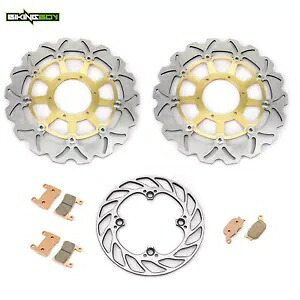 ホンダ CBR929RR 2000 2001/CBR954RR 2002 03 フロントリアブレーキローターディスク + パッド For Honda CBR929RR 2000 2001/CBR954RR 2002 03 Front Rear Brake Rotors Discs+Pads 【並行輸入品】