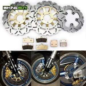 フロントリアブレーキローターパッドスズキ GSX R 750 W 1994-1995 GSX-R 1100 W 93-98 Front Rear Brake Rotors Pads for Suzuki GSX R 750 W 1994-1995 GSX-R 1100 W 93-98 【並行輸入品】|カスタムパーツ WORLD倉庫