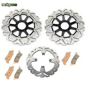 F + R ブレーキローターディスク + パッドホンダ VFR800F 1998 1999 2000 2001 インターセプター F + R Brake Rotors Discs+Pads For Honda VFR800F 1998 1999 2000 2001 Interceptor 【並行輸入品】|カスタムパーツ WORLD倉庫