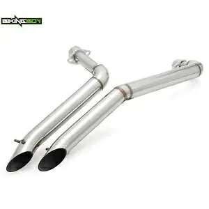 シャドウ 1100 クロームデュアル排気管マフラーホンダ VT1100 セイバースピリットエアロ Shadow 1100 Chrome Dual Exhaust Pipes Muffler For Honda VT1100 Sabre Spirit Aero 【並行輸入品】｜カスタムパーツ WORLD倉庫