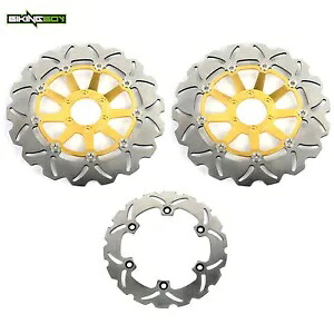 フロントリアブレーキローター ホンダ CBR 1100 XX 1999-2008 スーパーブラックバード 07 06 05用 Front Rear Brake Rotors for Honda CBR 1100 XX 1999-2008 Super Blackbird 07 06 05 【並行輸入品】