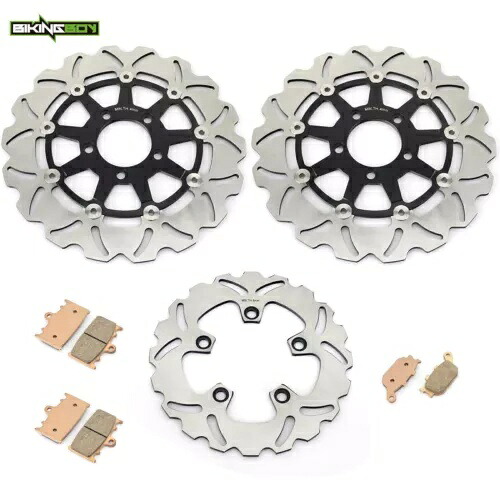 3PC フロントリアブレーキローターディスクパッドスズキ 03-07 SV1000S SV1000 SK3-SK7 3PC Front Rear Brake Rotors Discs Pads For Suzuki 03-07 SV1000S SV1000 SK3-SK7 【並行輸入品】｜カスタムパーツ WORLD倉庫