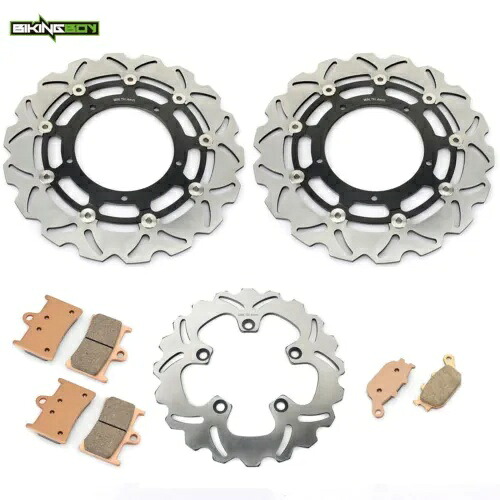 ヤマハ FZ1 FZS FAZER 1000 2006-2015 2 フロント 1 リアブレーキローターディスクパッド For YAMAHA FZ1 FZS FAZER 1000 2006-2015 2 Front 1 Rear Brake Rotors Discs Pads 【並行輸入品】｜カスタムパーツ WORLD倉庫