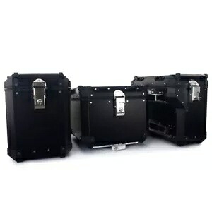 128L ブラック アルミニウム 荷物 サドル ケース トップボックス 1090 アドベンチャー 2013-2019 用 128L Black Aluminum Luggage Saddle Cases Top Box for 1090 Adventure 2013-2019 【並行輸入品】