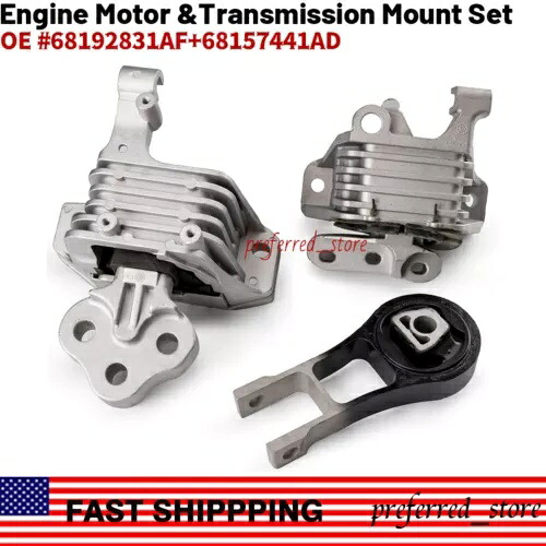 完全なエンジンモーター&トランスミッションマウントセットはジープチェロキークライスラー200に適合します。 Complete Engine Motor &Transmission Mount Set fits Jeep Cherokee Chrysler 200 【並行輸入品】