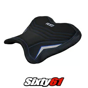 ヤマハ YZF R1M 2015-2022 2023 ライダー シートカバー Tappezzeria コンフォート ブルー シルバー Yamaha YZF R1M 2015-2022 2023 Rider Seat Cover Tappezzeria Comfort Blue Silver 【並行輸入品】