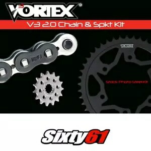 スズキ GSXR 1000 チェーン スプロケット キット 2001-2005 2006 ボルテックス 520 16-44T スチール ブラック Suzuki GSXR 1000 Chain Sprocket Kit 2001-2005 2006 Vortex 520 16-44T Steel Black 【並行輸入品】