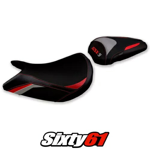スズキ GSXS 1000 2015 2016 2017 2018 2019 2020 シートカバー Tappezzeria レッドグレー Suzuki GSXS 1000 2015 2016 2017 2018 2019 2020 Seat Cover Tappezzeria Red Grey 【並行輸入品】