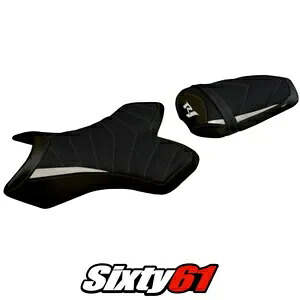 ヤマハ YZF R1 2004 2005 2006 シートカバー Tappezzeria Ultragrip ホワイト ブラック Yamaha YZF R1 2004 2005 2006 Seat Cover Tappezzeria Ultragrip White Black 【並行輸入品】